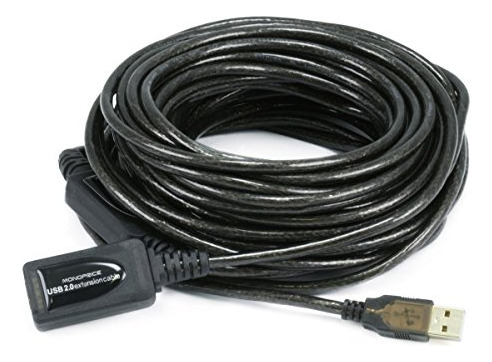 Monoprice 49ft 15m Usb 2.0 A Macho A Hembra Active Extensi