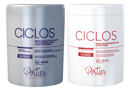 Kit Portier B-tox Violet 1kg + Ciclos B-tox Mask 1kg 