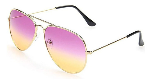 Lente De Sol Para Dama Huayi Estilo Aviator Rosa