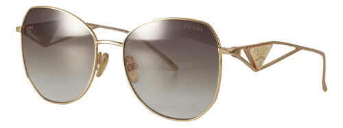 Prada Spr 57ys Zvn-3d0 Butterfly Shape Pale Gold Brown (Usado)