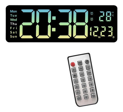 Reloj De Pared Con Pantalla Led, Memoria Eléctrica Montada