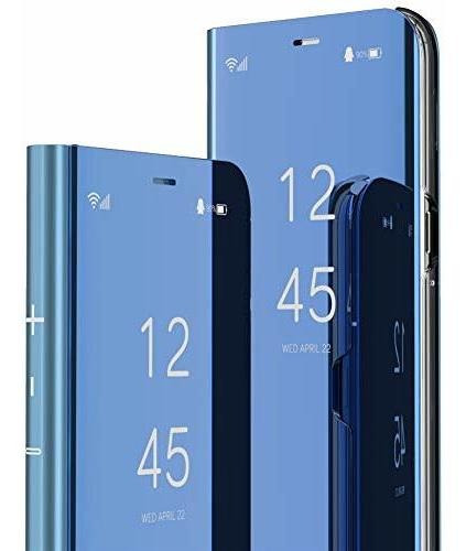 Funda Con Tapa Para Samsung Galaxy S8 Mirror Azul