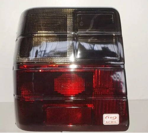 Lente Mica Acrilico Fiat Uno 1988 A 2004 Bicolor Fume Rojo