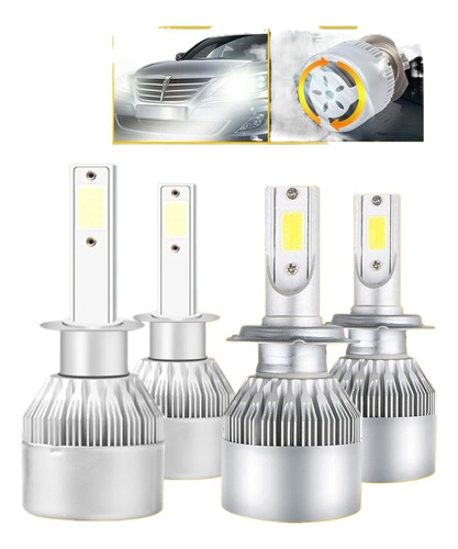 H1 H7 Blanco Kit Faros Led Luz Alta Y Baja Para Renault