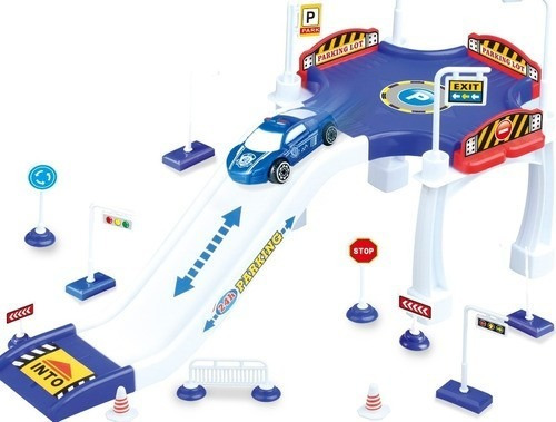 Imagem 2 de 5 de Brinquedo Estacionamento C/ Rampa Esquadrão Da Polícia Kids