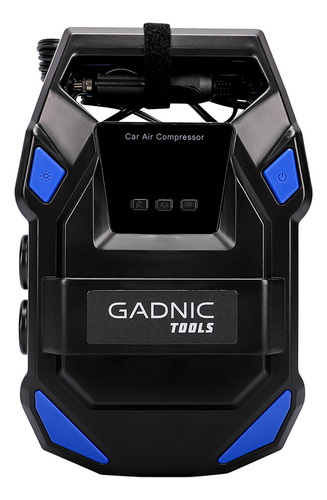 Compresor Para Inflar Gadnic Con Pantalla Digital Led Portát