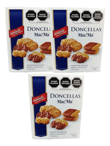 Doncellas Galleta 10 De 150g C/u Chocolate Vainilla Mac Ma