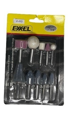 Juego De Puntas De Piedras P/taladro 10pcs Exxel