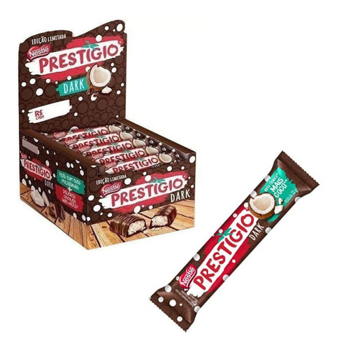 Chocolate Prestígio Dark Caixa C/30 - Nestlé