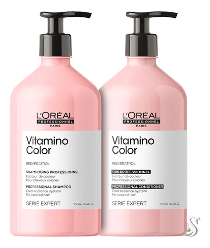 Kit Loréal Vitamino Color Sha 750ml + Cond 750ml Original