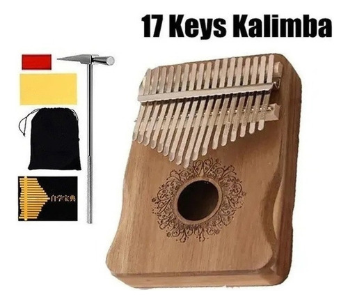 Gecko K17m Piano De Pulgar Kalimba 17 Teclas Mbira Caoba