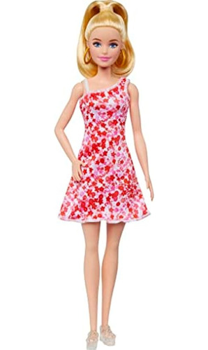 Muñeca Vestido De Flores Juguete Barbie Fashionista ;o