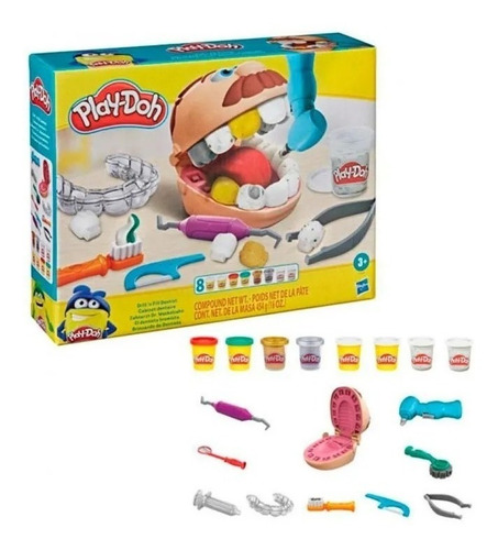 Imagen 4 de 4 de Hasbro Play Doh Juego De Masa Dentista Playdoh Bromista