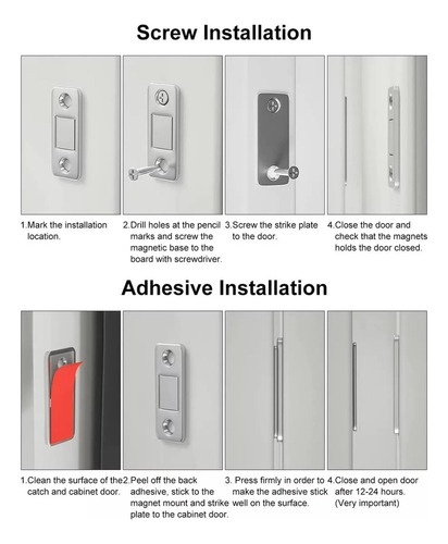 10 Cuñas Magnéticas Invisibles Para Puertas De Gabinetes, Ce