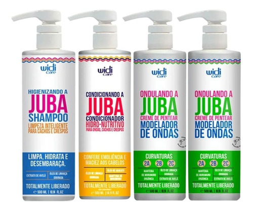 Kit Widi Care Juba Shampoo Condicionador + 2 Ondulando 500ml