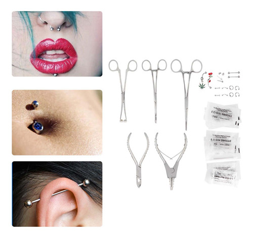 Acessório De Alicate Piercing De Aço Inoxidável Para Sobranc