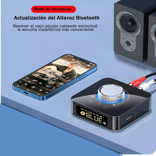 Bluetooth5.0 Transmisor/receptor Audio Portátil 2en1 Adapter