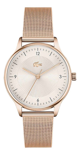 Reloj Lacoste Club Para Mujer Oro Rosa 34 Mm