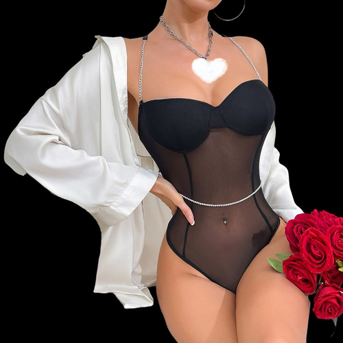 Lenceria For Mujer De Una Pieza Ropa Interior Encaje Dama