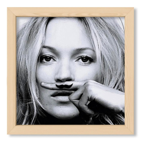 Cuadros Para La Casa 20x20 Chato Natural Kate Moss Mustache