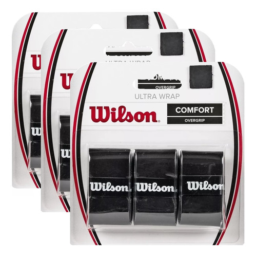 3 Packs X3 Wilson Overgrip Ultra Grap Cubregrip Tenis Padel