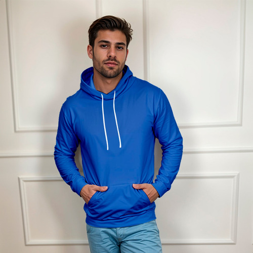 Blusa Moletom Canguru Liso Básico Premium Várias Cores