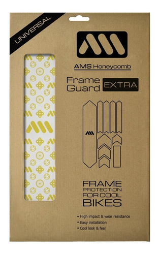 Protector De Cuadro Bici Ams Extra Honeycomb Dorado/ Couture