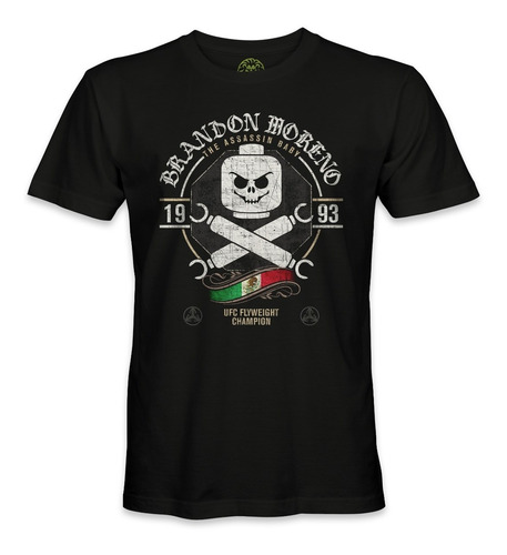Playera Brandon Moreno Ufc Campeón Mma Modelo Lego Calavera