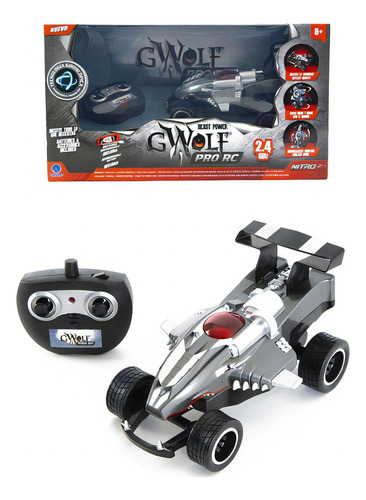 Nitro X Vehiculo Gwolf Pro Rc Carro De Control Remoto Color Gris