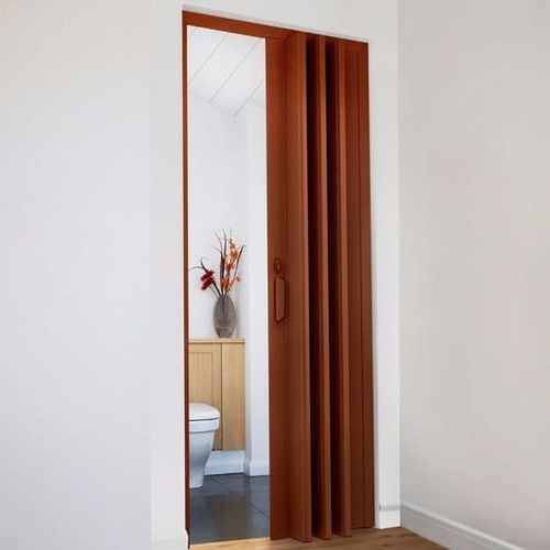 Imagen 2 de 6 de Puertas Plegables Pvc Imitación Madera 0.90 X 2.10