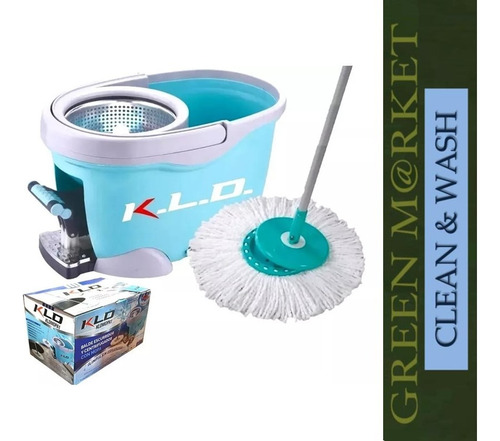 Balde Escurridor Centrifugador Mopa Cocina Baño Pisos Kld