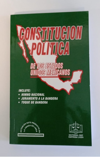 Libro Constitucion Politica De Los Estados Unidos Mexi Rmt*