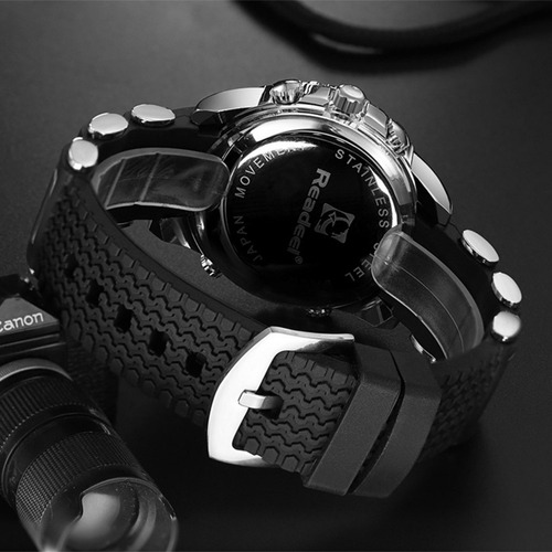 Relógio Pulso Masculino Readeel Dual Time Digital Analógico