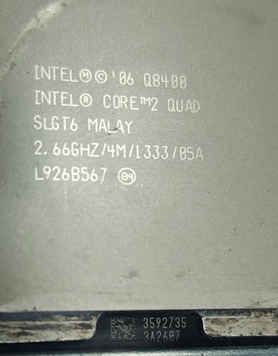 Processador Core 2 Quad Q8400 2,66ghz - Soquete 775 + Cooler (Usado)