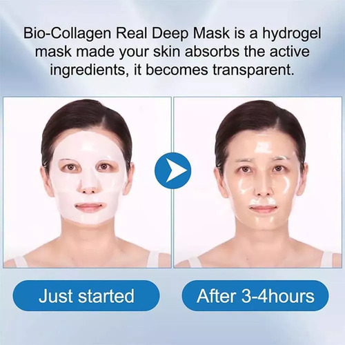Mascarilla Profunda De Colágeno Biodance, 12 Unidades, Hidra