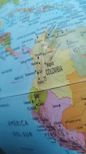 Imagen 2 de 4 de Globo Terráqueo 30 Cms Político Mundo Mapas Planeta Español