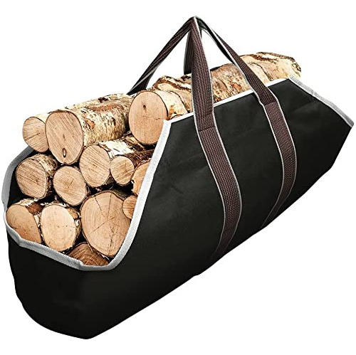 Lona Grande Log Tote Bag Carrier Chimenea Interior Lena Tot