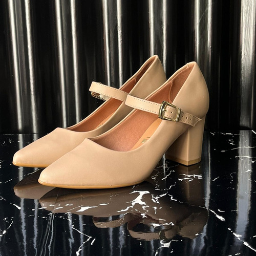 Zapatos Stilettos Vizzano Mujer Vestir Taco Ancho Cuadrado