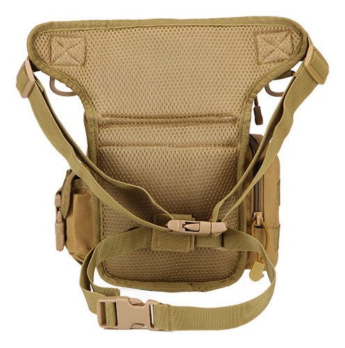 Piernera Táctica Militar Impermeable Muslera Uso Rudo Amplia Caqui