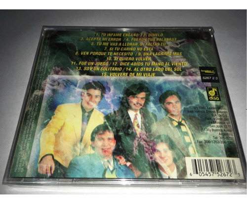 Los Temerarios 15 Baladas De Oro Cd Nuevo Original Cerrado