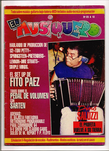 Revista El Musiquero N° 23 Dino Saluzzi Fito Paez Petty B5