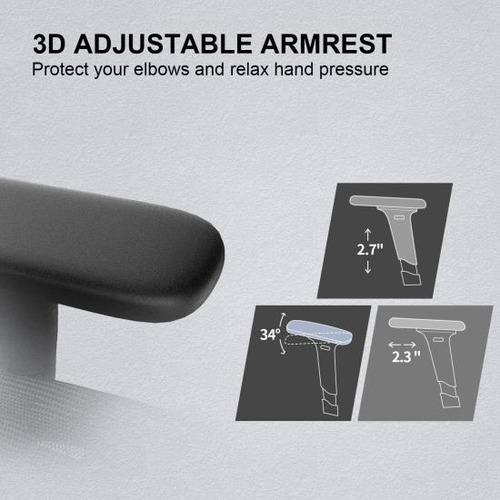 Sihoo M57 Silla De Oficina Ergonómica Con Reposabrazos De 3