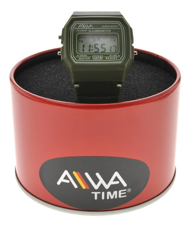 Imagen 5 de 8 de Reloj Hombre Aiwa Cronografo Deportivo Luz Sumergible 51-54