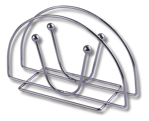 Porta Guardanapo De Inox Class Home Cor Prateado