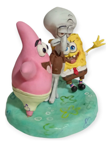 Adorno Para Torta Bob Esponja Agua Bob Esponja