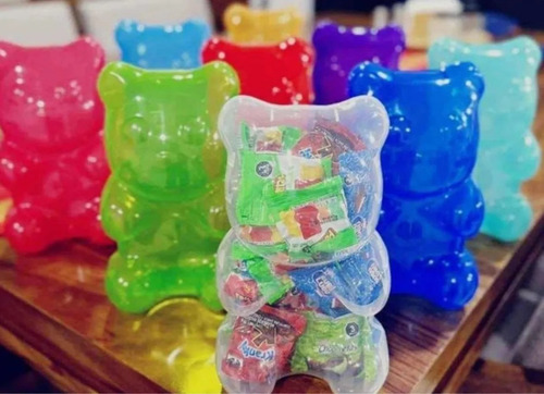Dulcero Pandita Forma De Oso Colores Varios 6 Piezas