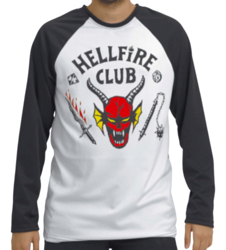 Camiseta Helanca Piticas - Stranger Things Hellfire Club