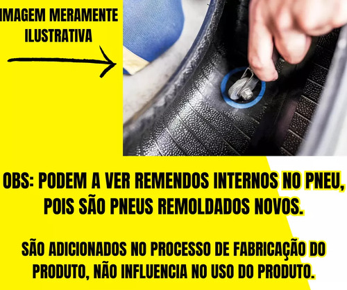 Kit 2 Pneu 195/55 R15 Cinturado Eco Remold -2 Unidades