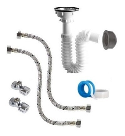 Kit Universal Para Instalación De Tarja Con Tina Sencilla