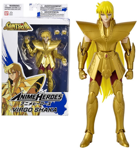 Caballeros Del Zodiaco Muñeco Figura Virgo Shaka Articulado